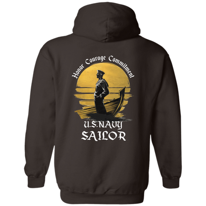 Navy Sailor Pullover Hoodie