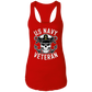 US Navy Veteran Skull  Ladies Racerback Tank