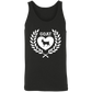 Goat Wreath White Unisex Tank