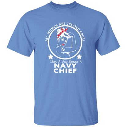 Navy Girl Chief White 5.3 oz. T-Shirt