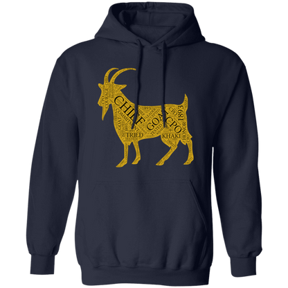 Goat Word Gold Pullover Hoodie