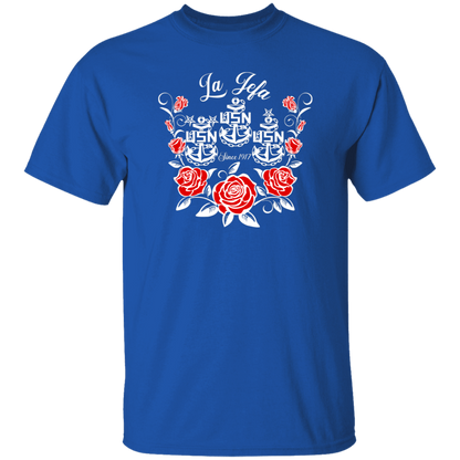 La Jefa Rose White 5.3 oz. T-Shirt