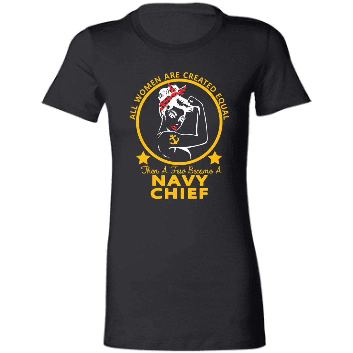 Navy Girl Chief Gold Ladies' Favorite T-Shirt