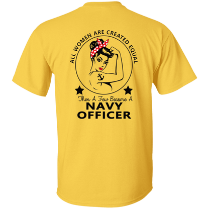 Navy Girl Officer FB 5.3 oz. T-Shirt
