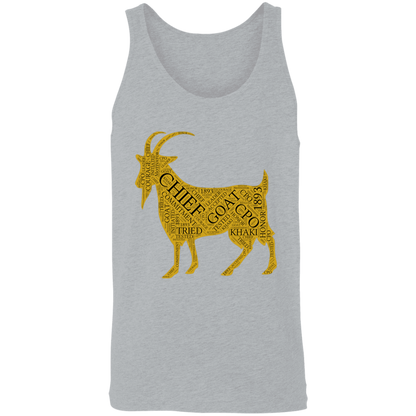 Goat Word Gold Unisex Tank