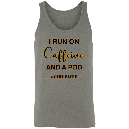 I Run On Caffeine Unisex Tank