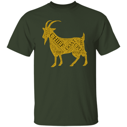 Goat Word Gold 5.3 oz. T-Shirt