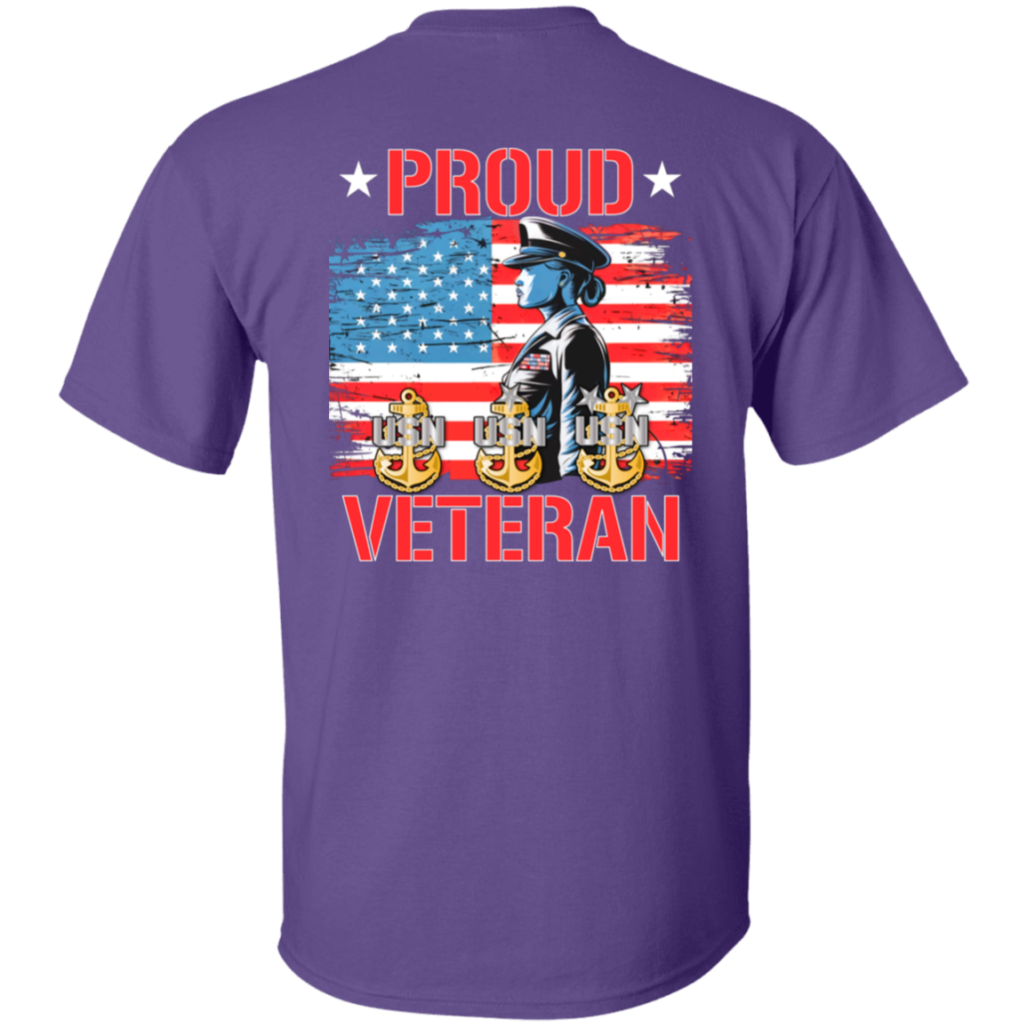 Proud Veteran FB 5.3 oz. T-Shirt