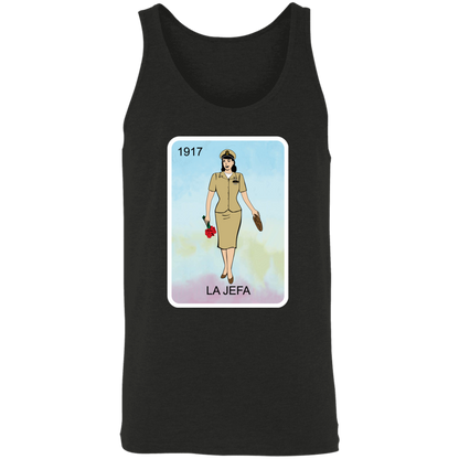 La Jefa Brown Shoe Unisex Tank