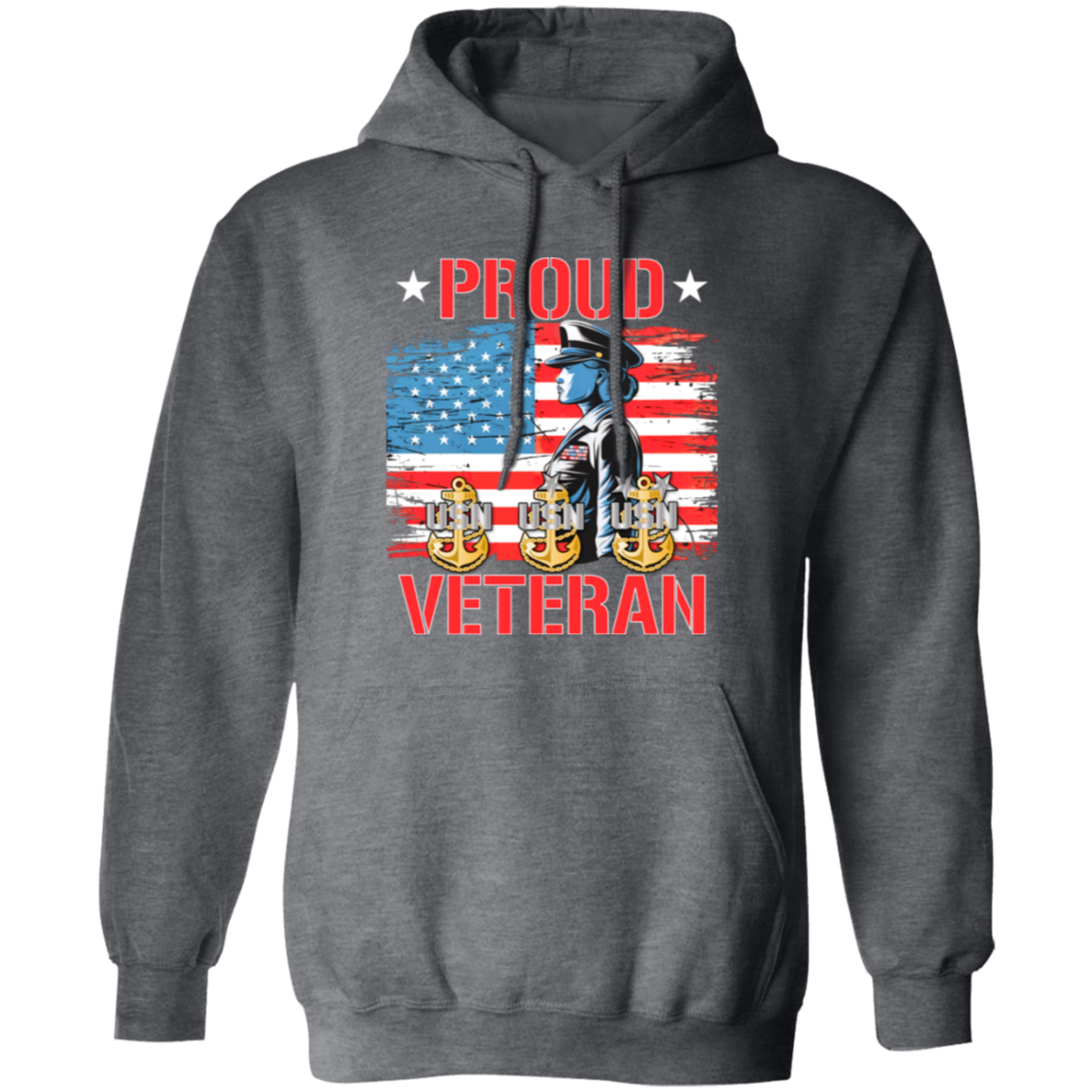 Proud Veteran Pullover Hoodie