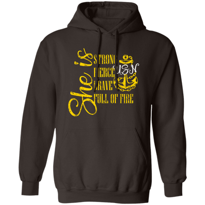She Is Gold Pullover Hoodie