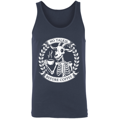No Talkie Before Coffee  Unisex Tank