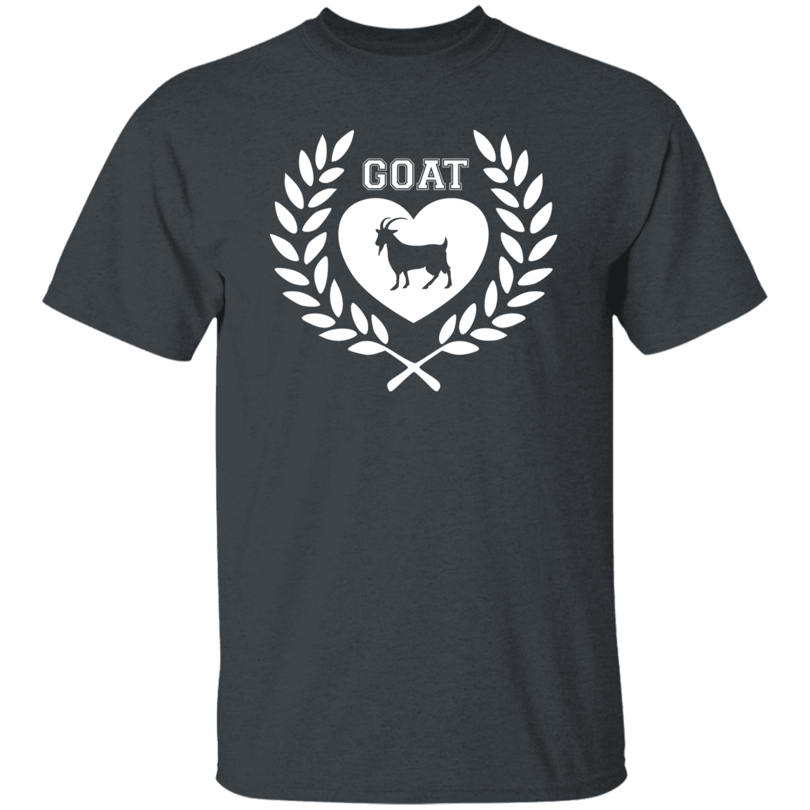 Goat Wreath White 5.3 oz. T-Shirt