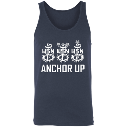 Anchor Up White Design  Unisex Tank