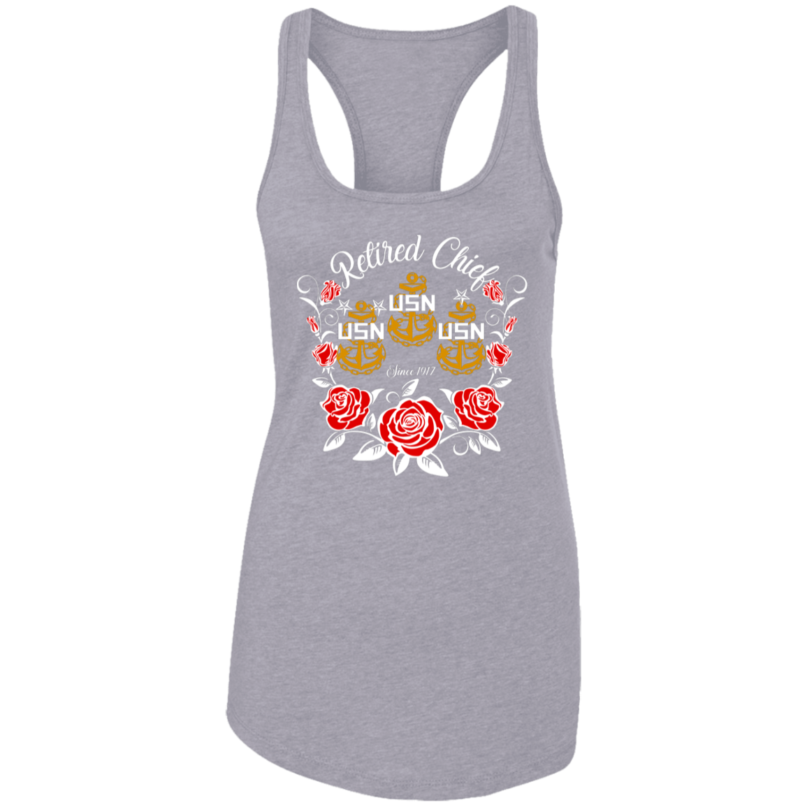 Retired Chief Rose Ladies Racerback Tank