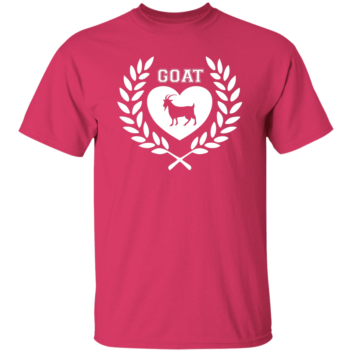 Goat Wreath White 5.3 oz. T-Shirt