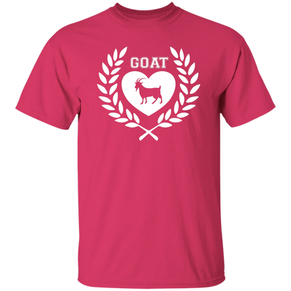 Goat Wreath White 5.3 oz. T-Shirt