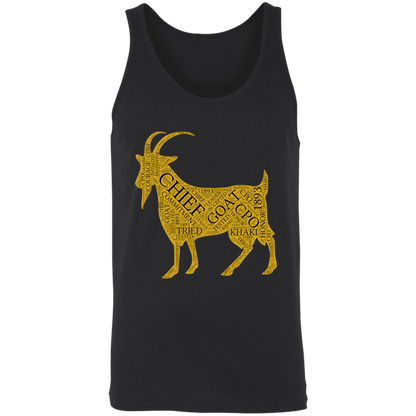 Goat Word Gold Unisex Tank