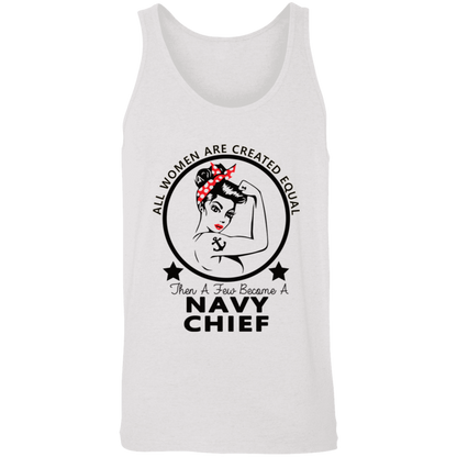 Navy Girl Chief  Unisex Tank
