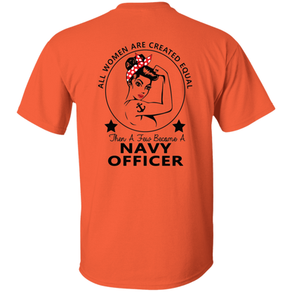 Navy Girl Officer FB 5.3 oz. T-Shirt