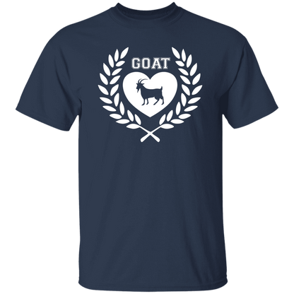 Goat Wreath White 5.3 oz. T-Shirt