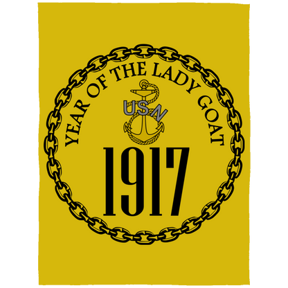 Year of the Lady Goat Fleece Blanket 60x80