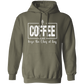 A Coffee a Day White Design Pullover Hoodie