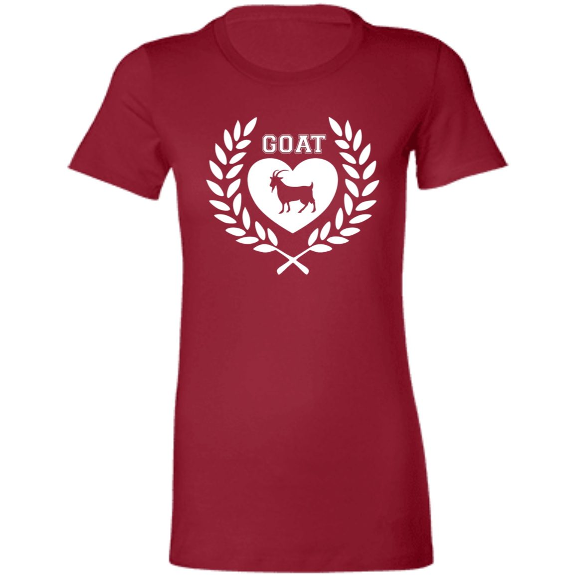 Goat Wreath White Ladies' Favorite T-Shirt