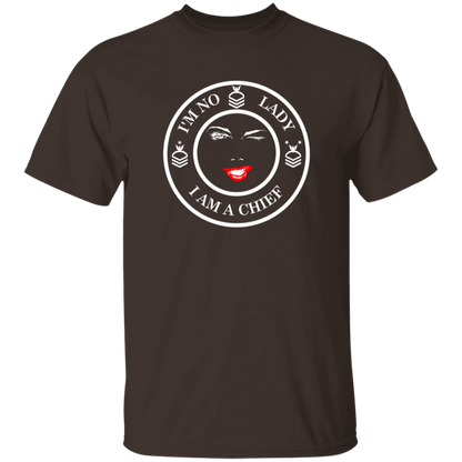 I'm No Lady (White Design) 5.3 oz. T-Shirt