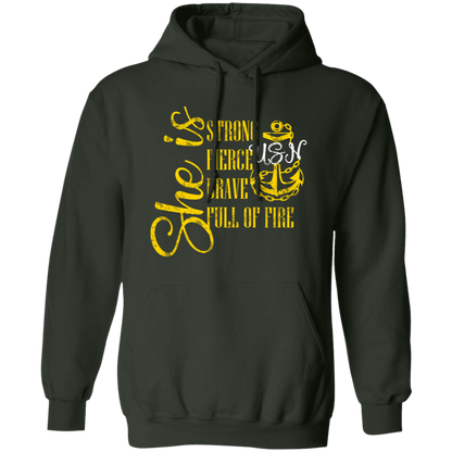 She Is Gold Pullover Hoodie