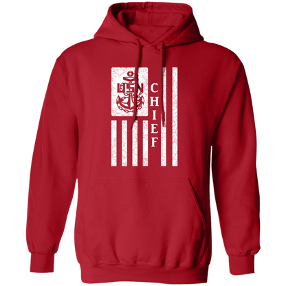 Chief Flag White Pullover Hoodie