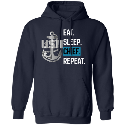 Eat Sleep Chief Pullover Hoodie