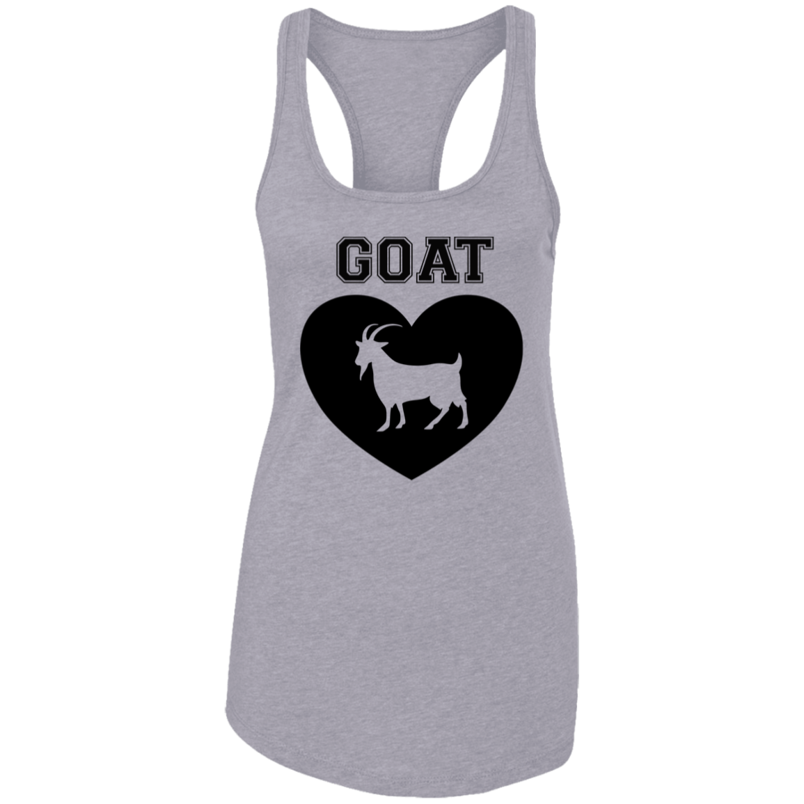 Goat Heart Ladies Racerback Tank