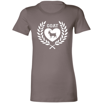 Goat Wreath White Ladies' Favorite T-Shirt