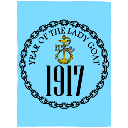 Year of the Lady Goat Fleece Blanket 60x80