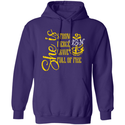 She Is Gold Pullover Hoodie