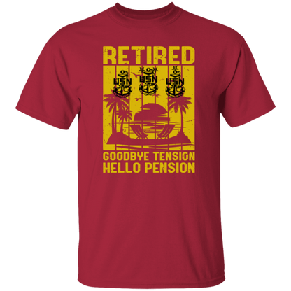 Retired Hello Pension V2 5.3 oz. T-Shirt