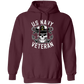 US Navy Veteran Skull Pullover Hoodie