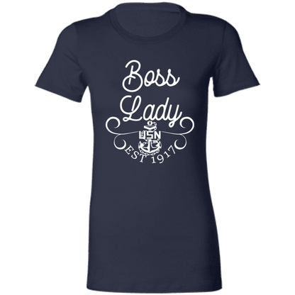 Boss Lady White Design Ladies' Favorite T-Shirt
