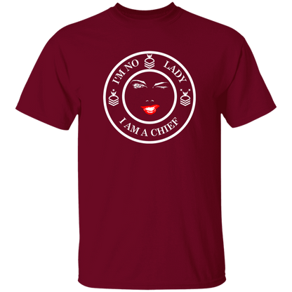 I'm No Lady (White Design) 5.3 oz. T-Shirt