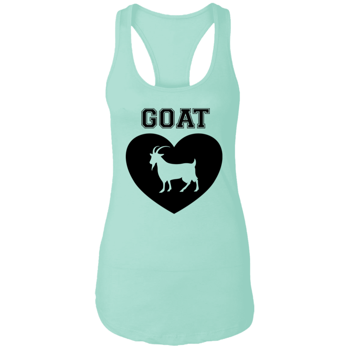 Goat Heart Ladies Racerback Tank