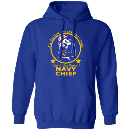 Navy Girl Chief Gold Pullover Hoodie