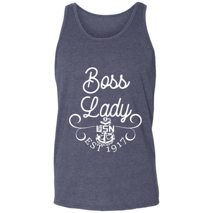 Boss Lady White Design Unisex Tank