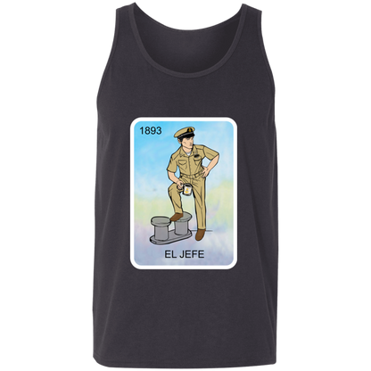 El Jefe Brown Shoe Card Unisex Tank
