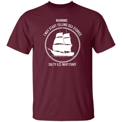 Salty Sea Story White 5.3 oz. T-Shirt