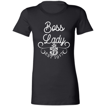 Boss Lady White Design Ladies' Favorite T-Shirt