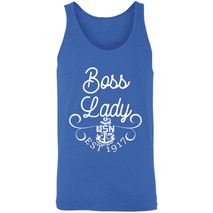 Boss Lady White Design Unisex Tank