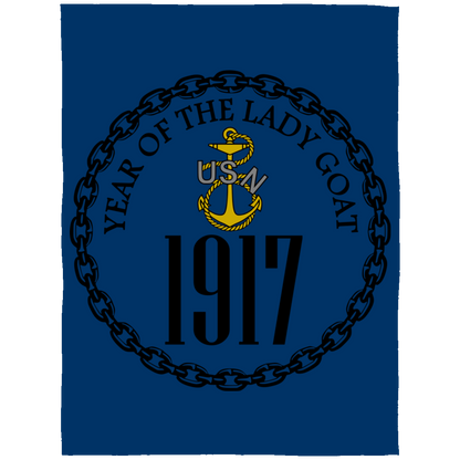 Year of the Lady Goat Fleece Blanket 60x80