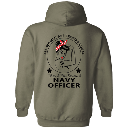 Navy Girl Officer FB Pullover Hoodie