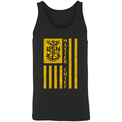 Master Chief Flag Gold Unisex Tank